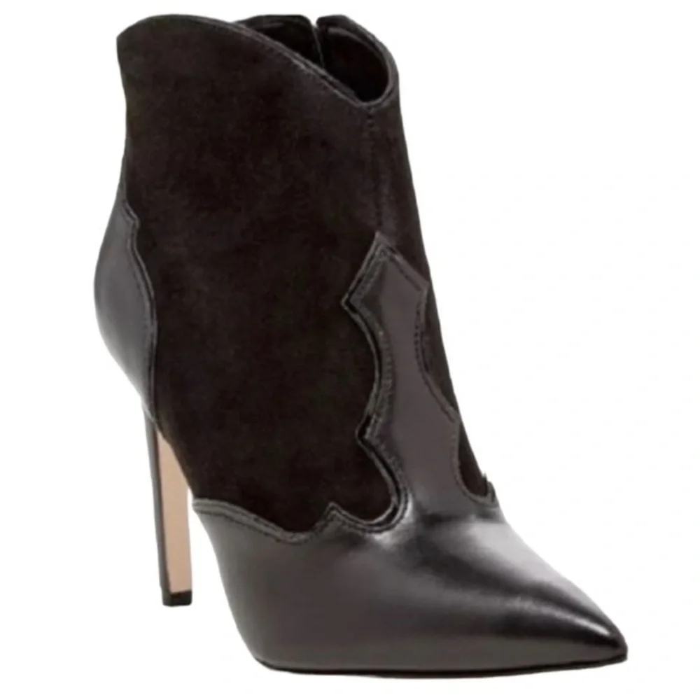 Sam Edelman 'Bradley' Western Cowgirl High Heel Booties Sz 7.5